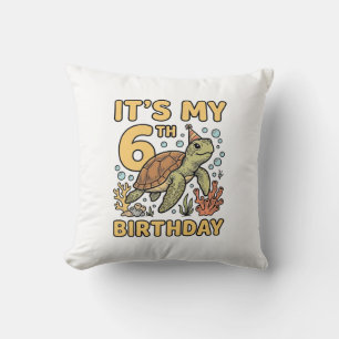 Coussin Conception de gravure vintage tortue marine 6ème a