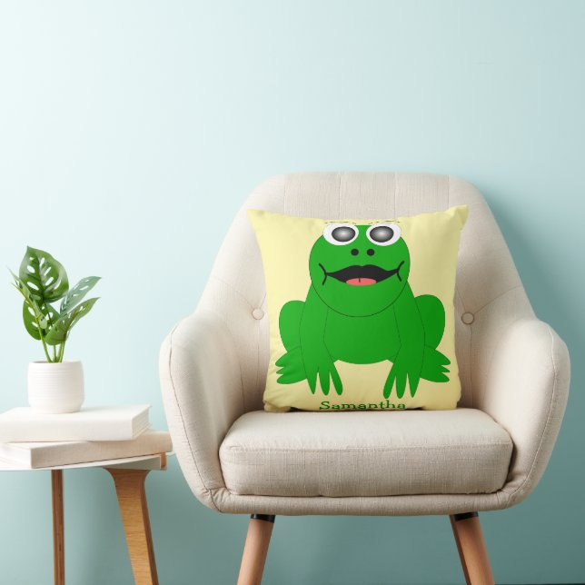 Coussin Conception de grenouille personnalisée (Chaise)