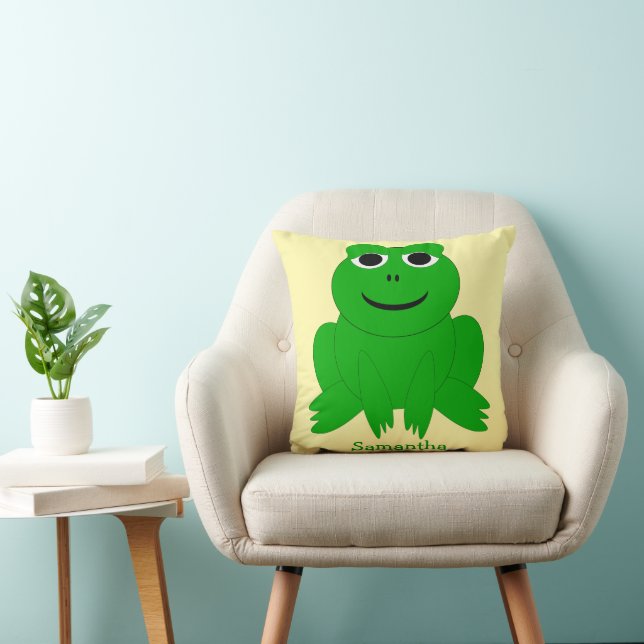 Coussin Conception de grenouille personnalisée (Chaise)