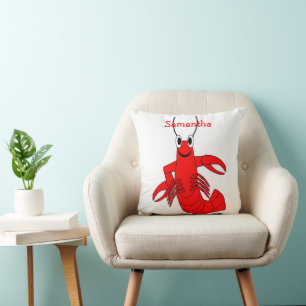Coussin Conception de homard personnalisée