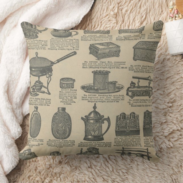 Coussin Conception de journal ancien (Couverture)