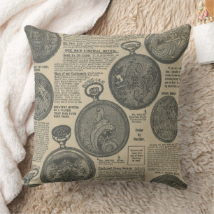 Coussin Conception de journal ancien