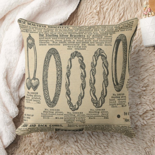 Coussin Conception de journal vintage (Couverture)