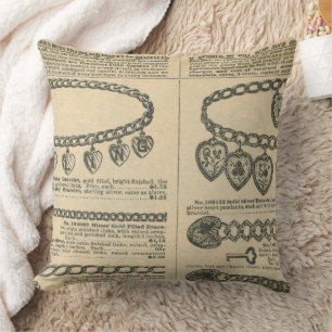 Coussin Conception de journal vintage