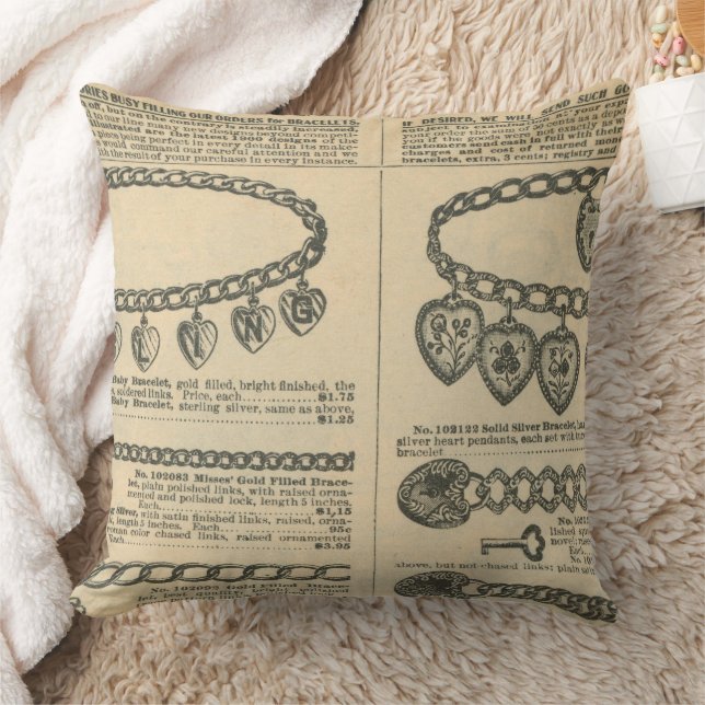 Coussin Conception de journal vintage (Couverture)