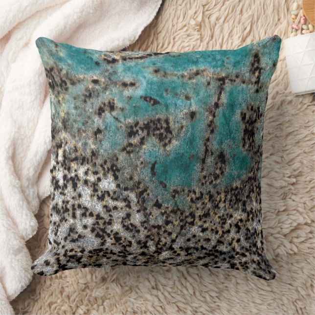 Coussin Conception de la rouille Turquoise antique (Couverture)