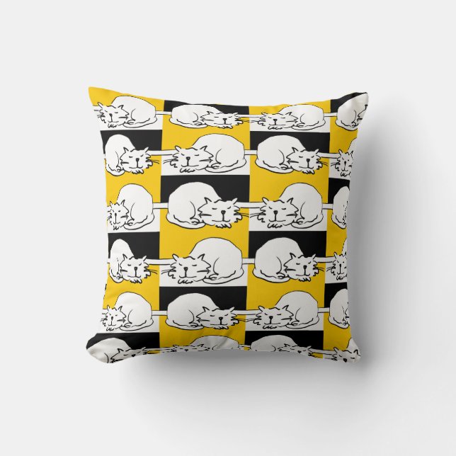 Coussin Conception de l'assouplissement des chats (Recto)