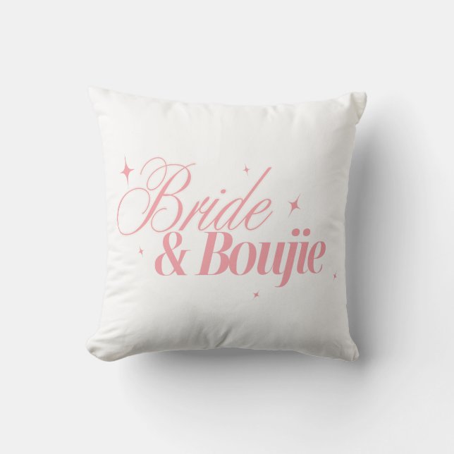 Coussin Conception de l'enterrement de vie de jeune fille  (Recto)