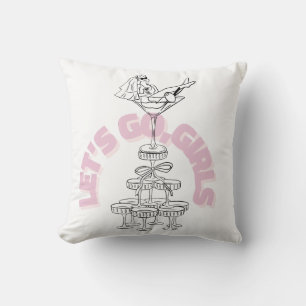 Coussin Conception de l'enterrement de vie de jeune fille