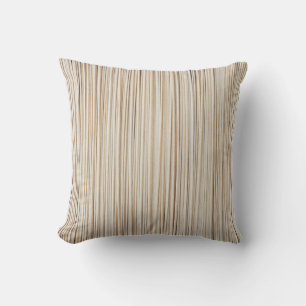 Coussin Conception de lignes brunes abstraites mignonnes