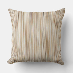 Coussin Conception de lignes brunes abstraites mignonnes