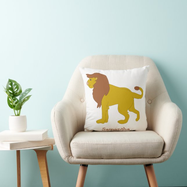 Coussin Conception de lion personnalisée (Chaise)