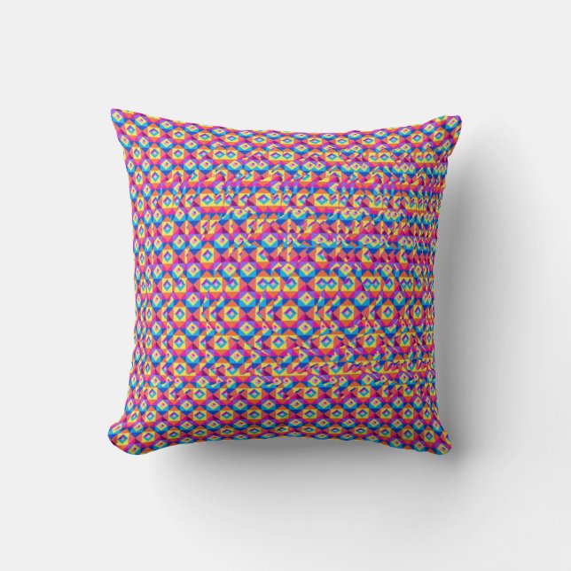 Coussin Conception de mains en forme de cœur en stéréogram (Recto)