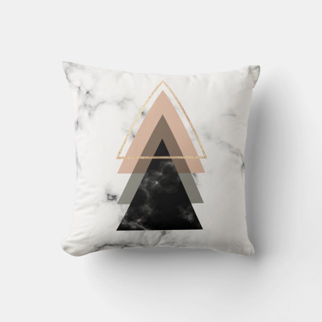 Coussin Conception de marbre en pastel d'impression (Recto)