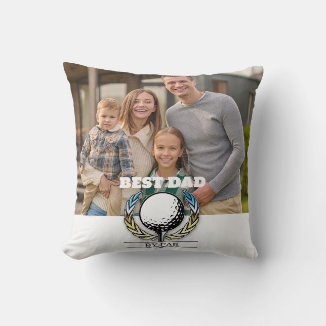 Coussin Conception de monogramme de golf élégant personnal (Recto)