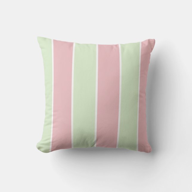 Coussin Conception de motif à rayures verticales de couleu (Recto)