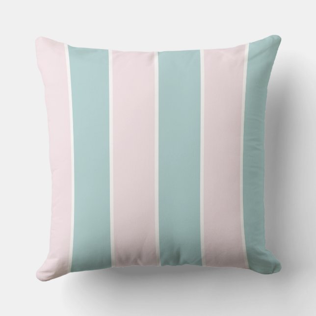 Coussin Conception de motif à rayures verticales de couleu (Verso)