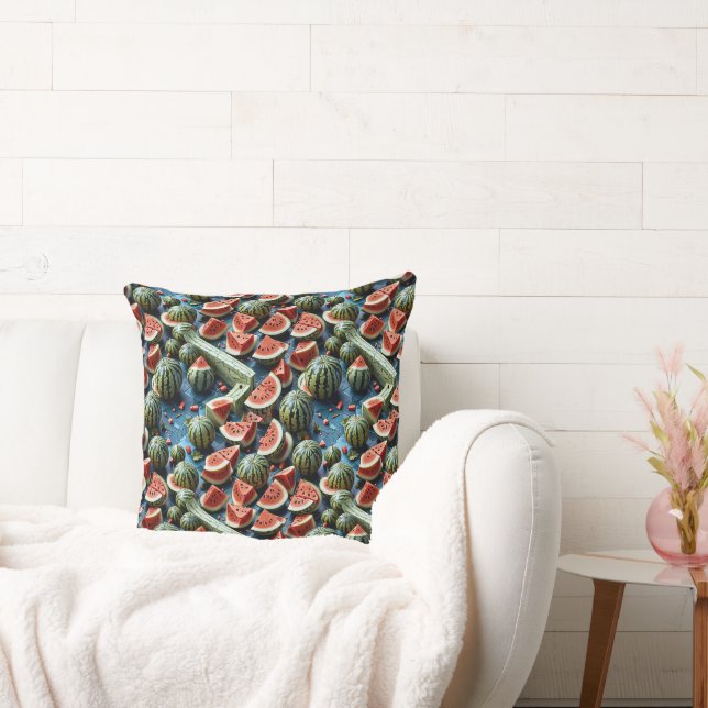 Coussin Conception de Motif de pastèque juteuse 2 (Canapé)