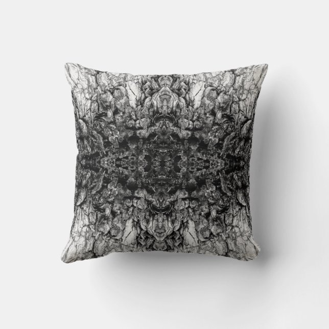 Coussin Conception de motif de photo en noir et blanc d'éc (Verso)