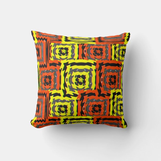 Coussin Conception de motif géométrique Bauhaus  (Recto)