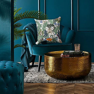 Coussin Conception de musée de jardin Art Nouveau