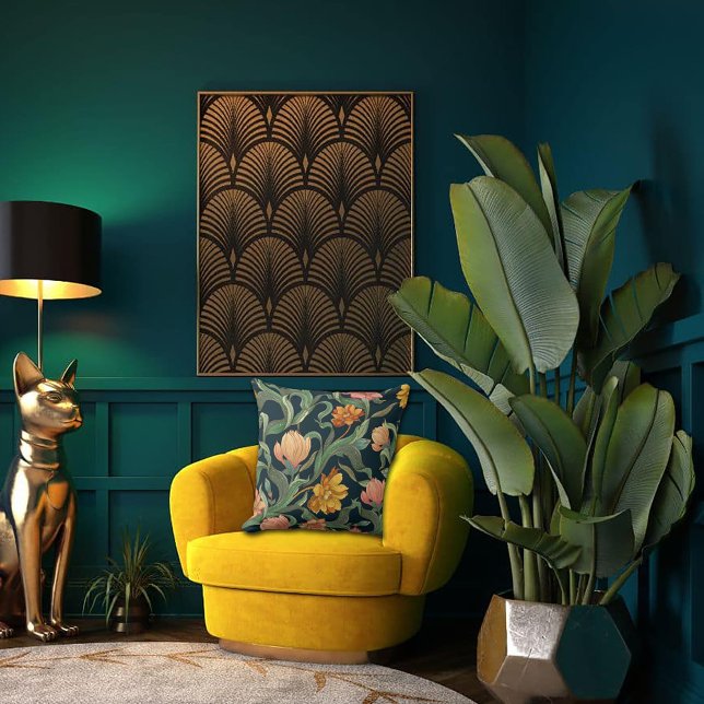 Coussin Conception de musée de jardin Art Nouveau (Créateur téléchargé)
