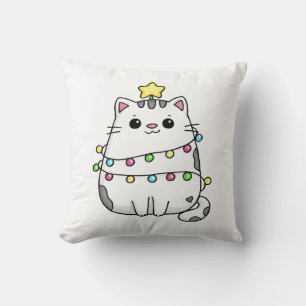 Coussin Conception de Noël de chat mignon