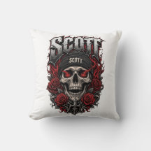 Conception de nom personnalisé Scott Gothic Skull
