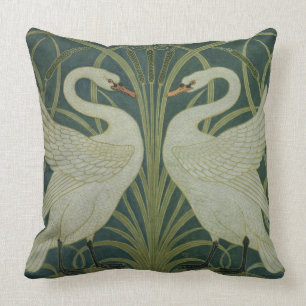 Coussin Conception de papier peint de "cygne, de