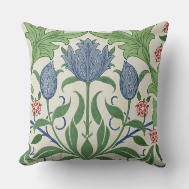 Coussin Conception de papier peint floral (Recto)