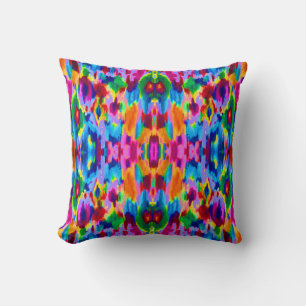 Coussin Conception de peinture abstraite colorée mignonne