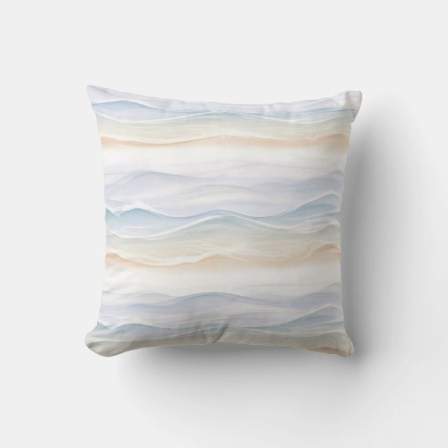 Coussin Conception de plage de vague océanique 365 (Recto)