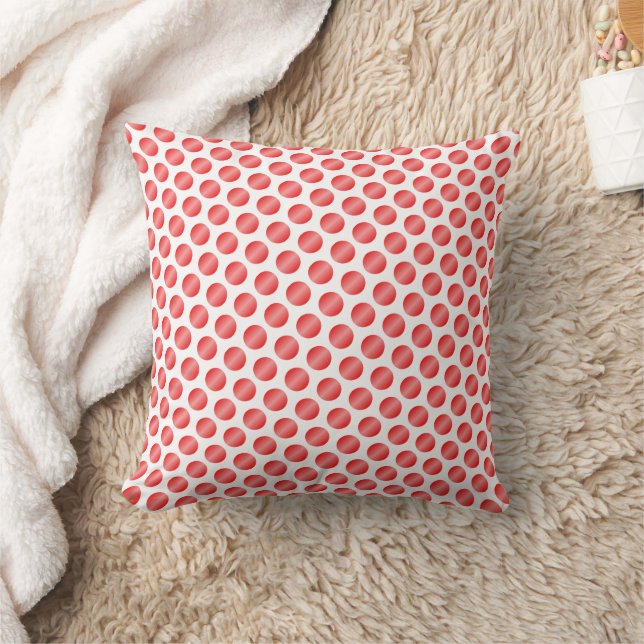 Coussin Conception de pois rouge (Couverture)