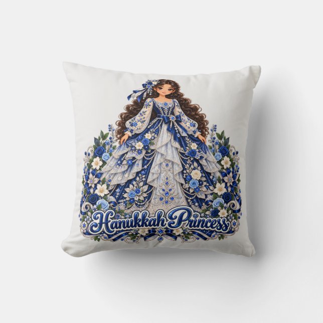 Coussin Conception de princesse de Hanouka  (Recto)