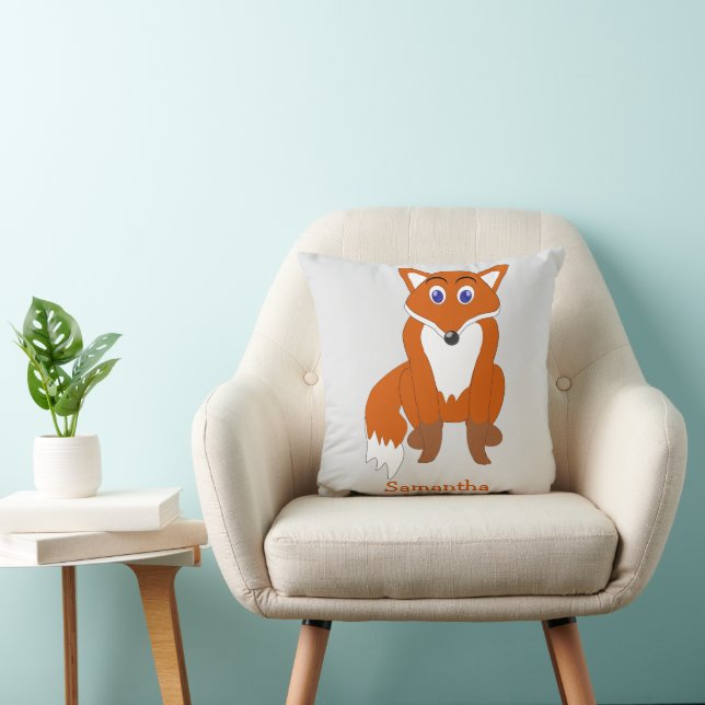 Coussin Conception de renard personnalisée (Chaise)