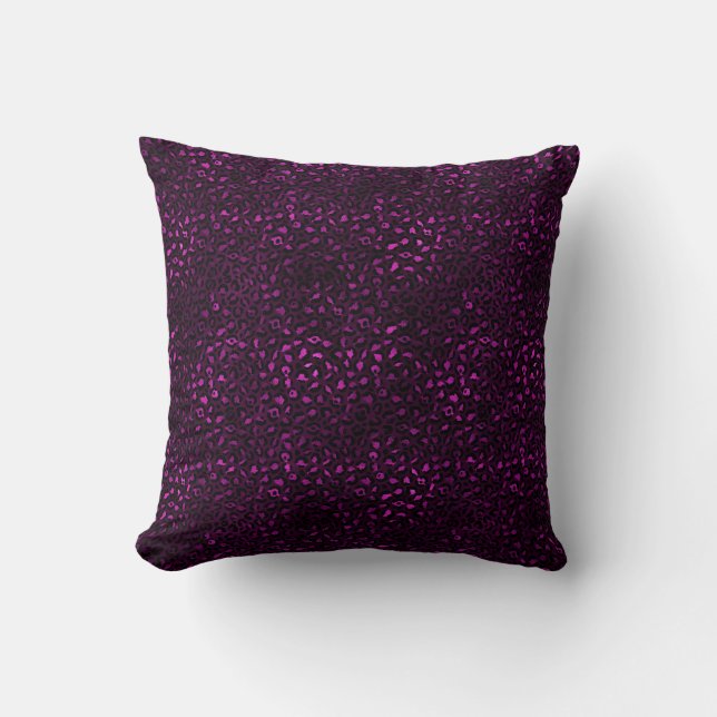 Coussin Conception de série Leopard violet et or 5 (Recto)