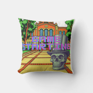 Coussin Conception de style frais crâne Pop Art Rétro de j