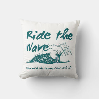 Coussin Conception de surf Ride the Wave