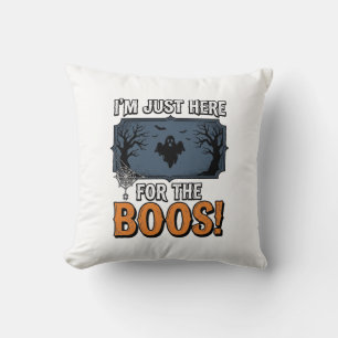 Coussin Conception de T-shirt de fantôme vintage de Hallow