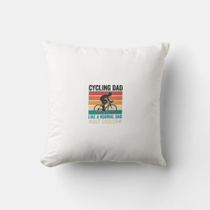 Coussin Conception de T-Shirt de Papa Cycliste Vintage pou