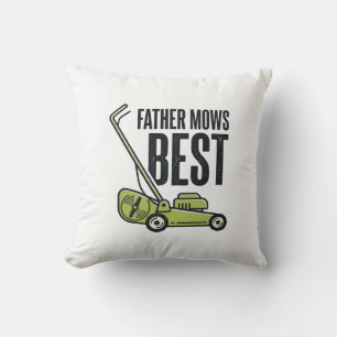 Coussin Conception de t-shirt de tondeuse à gazon vintage