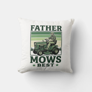Coussin Conception de T-shirt de tondeuse à gazon vintage