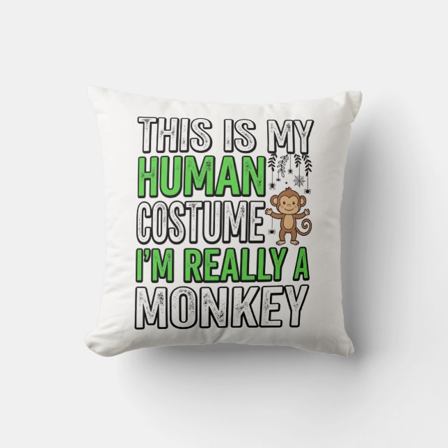 Coussin Conception de T-shirt Halloween Costume Humain Sin (Recto)