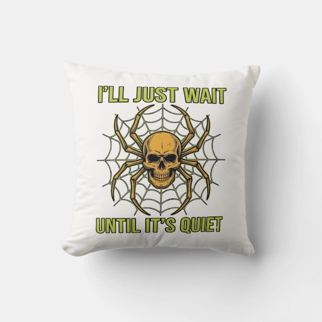 Coussin Conception de T-Shirt Halloween drôle de crâne vin (Recto)