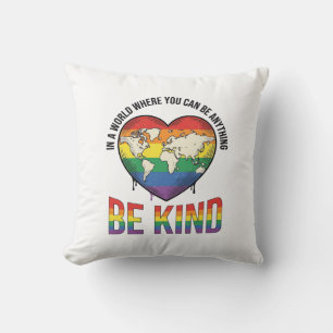 Coussin Conception de T-Shirt vecteur arc-en-ciel cœur mon