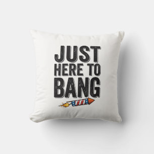 Coussin Conception de t-shirt vintage de feu d'artifice pa