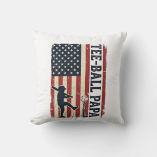 Coussin Conception de t-shirt vintage drapeau américain Te