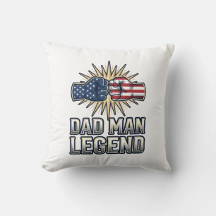 Coussin Conception de T-Shirt Vintage Legend Papa Patrioti