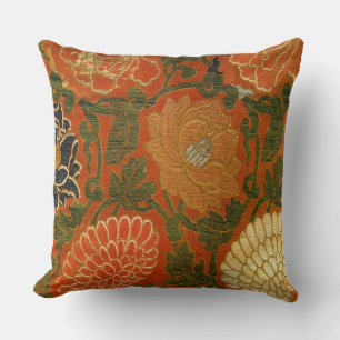 Coussin Conception de tapisserie florale vintage