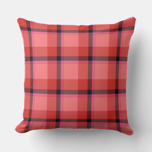 Coussin Conception de tartan (Recto)